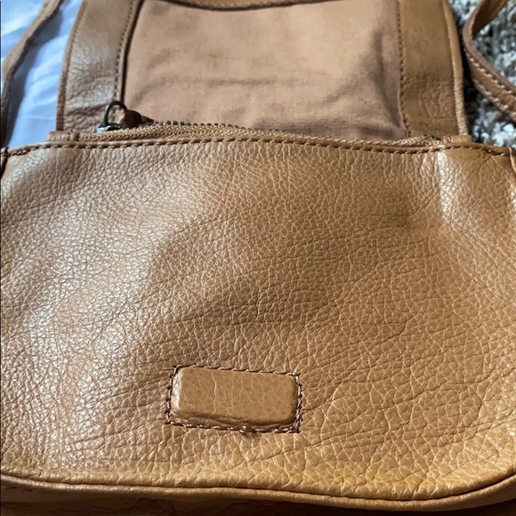 LIEBESKIND Small Brown Leather Cross-Body Purse - Picture 8 of 12